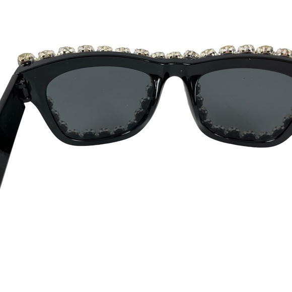 SUNGLASSES SUN GLASSES SHADES Crystal Bling Rhinestones Plastic Frames Beach - Picture 7 of 16